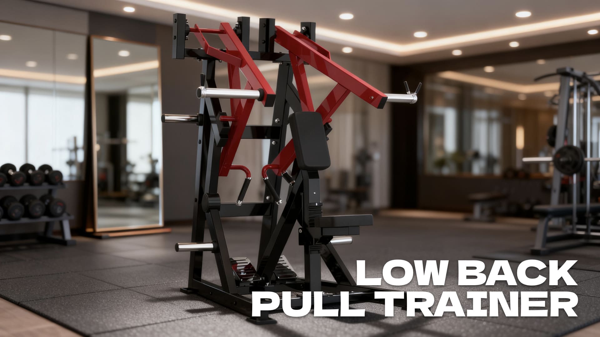 Low back pull trainer