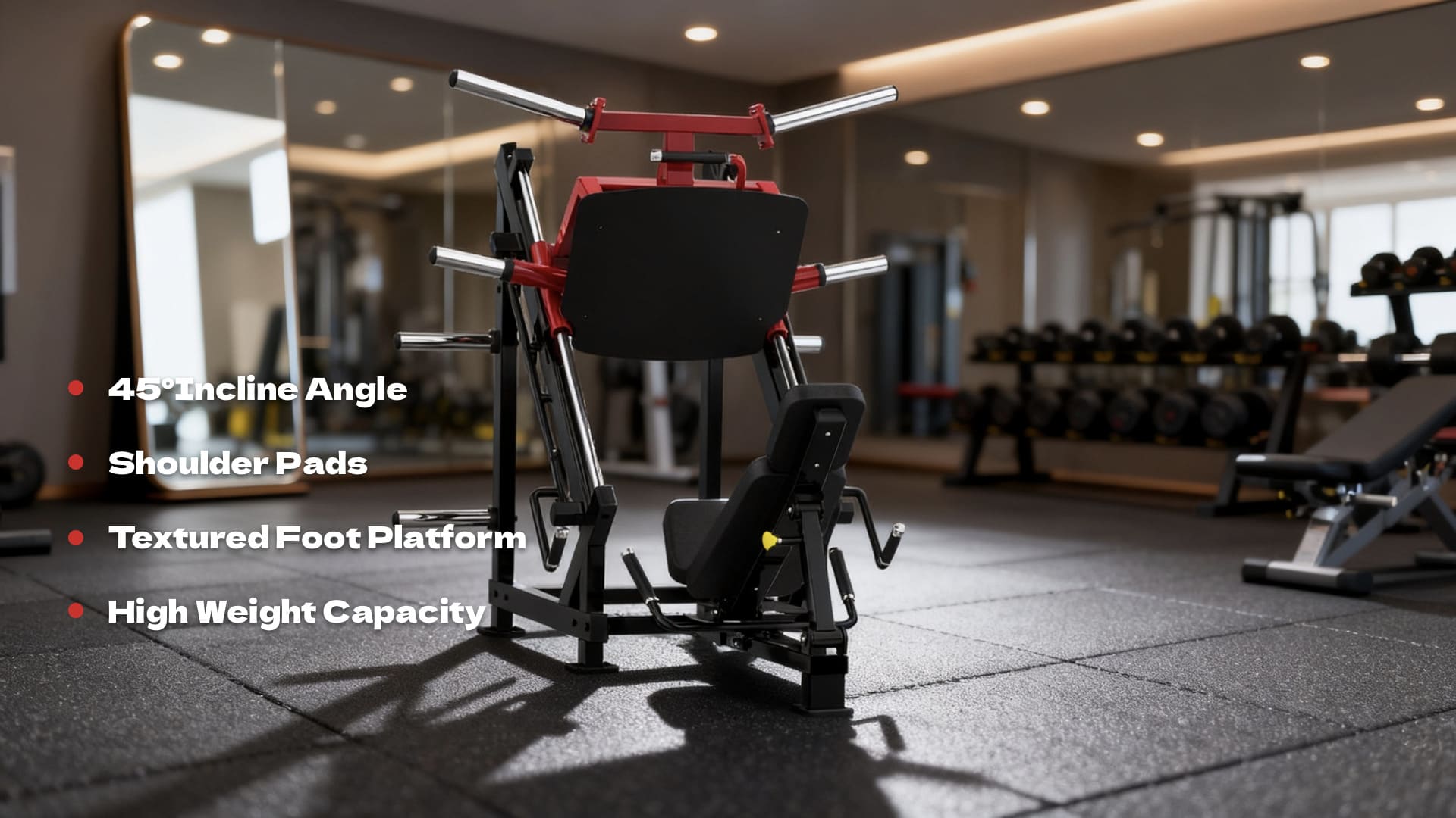 Incline squat machine(45°)