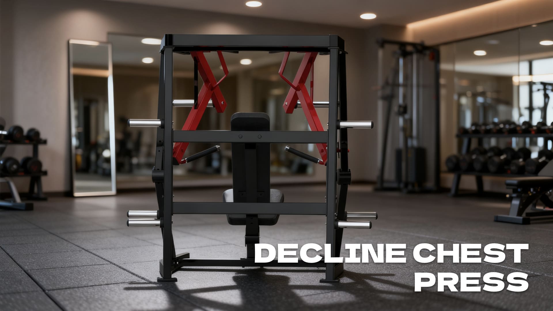 Decline chest press