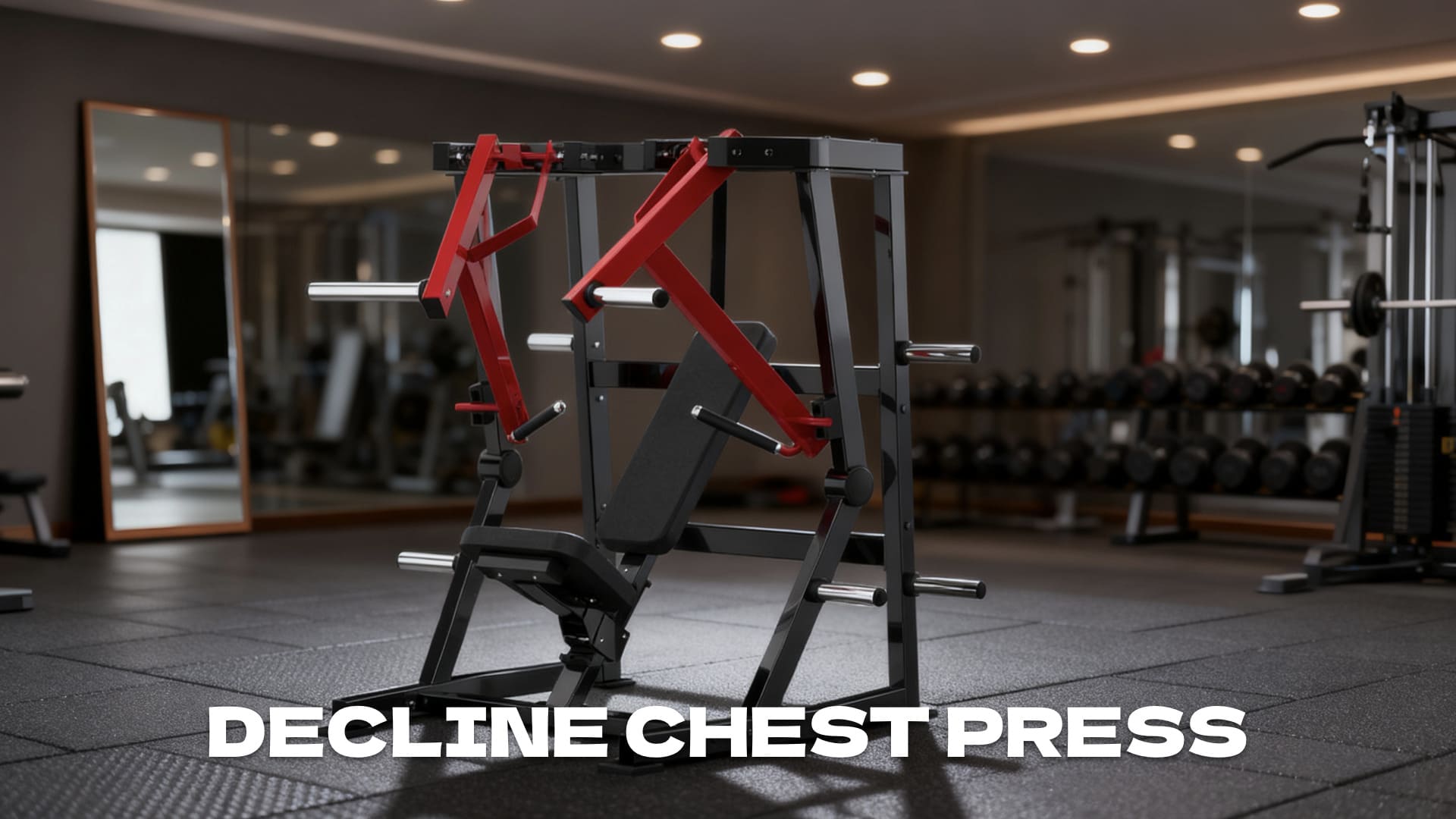 Decline chest press