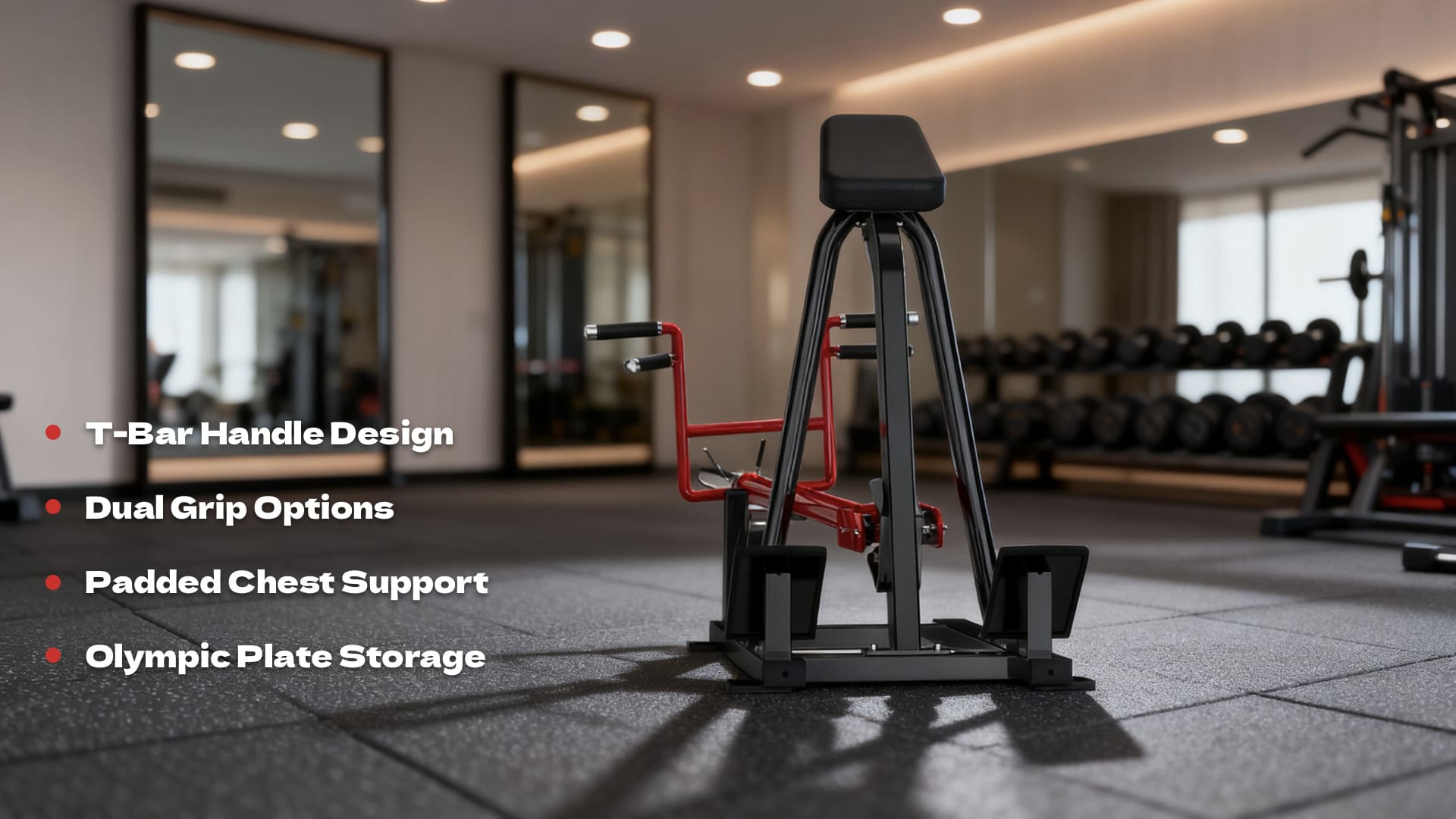 T-shaped rowing trainer