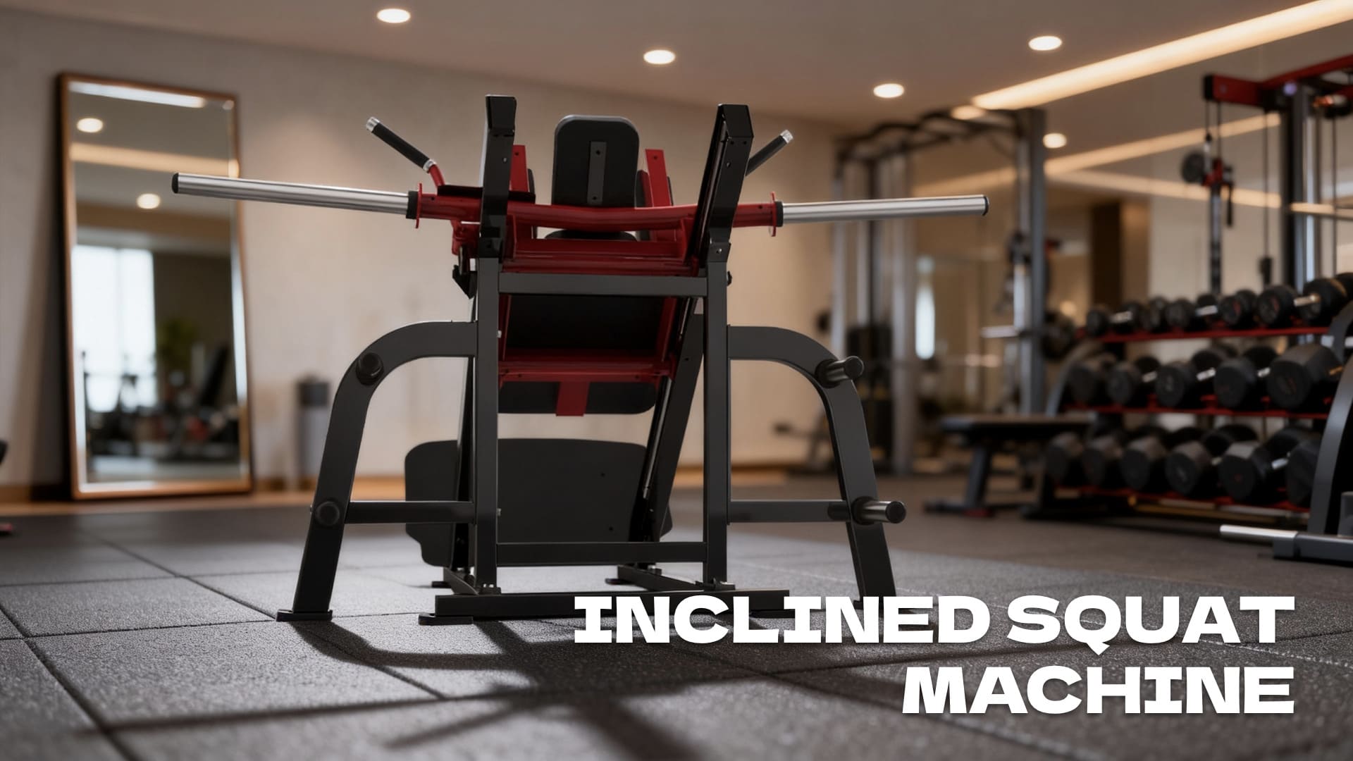 Inclined squat machine