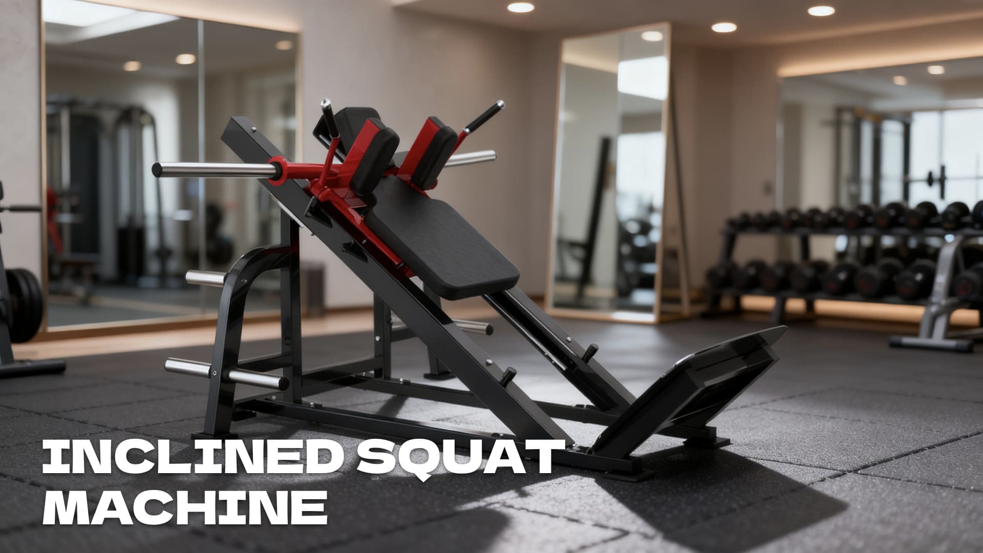Inclined squat machine