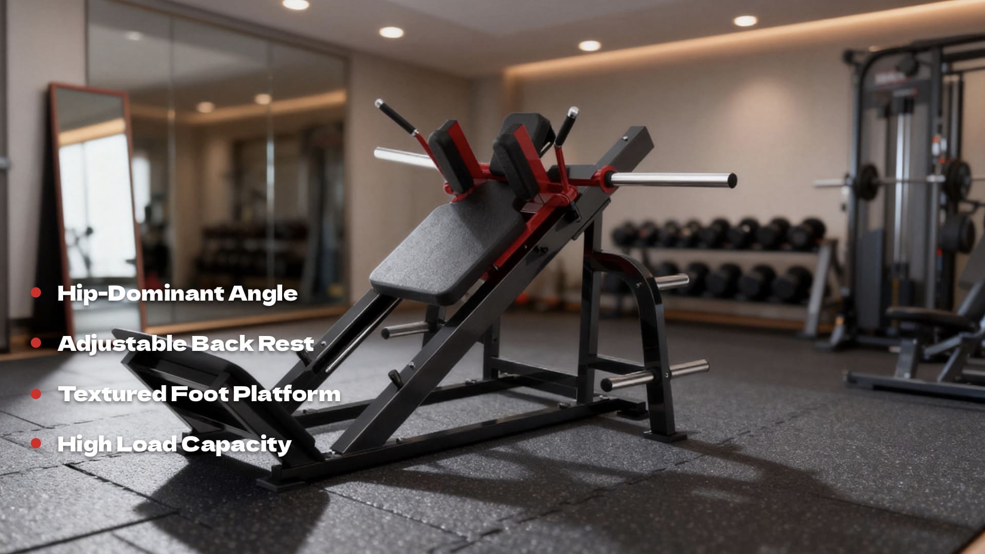 Inclined squat machine