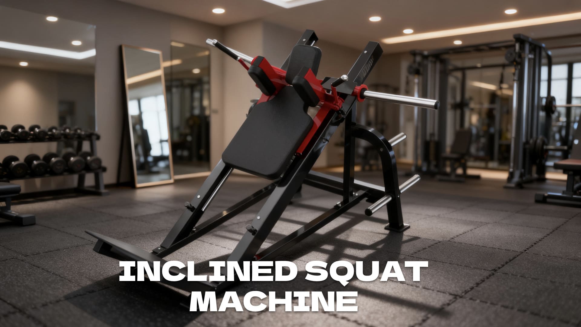 Inclined squat machine