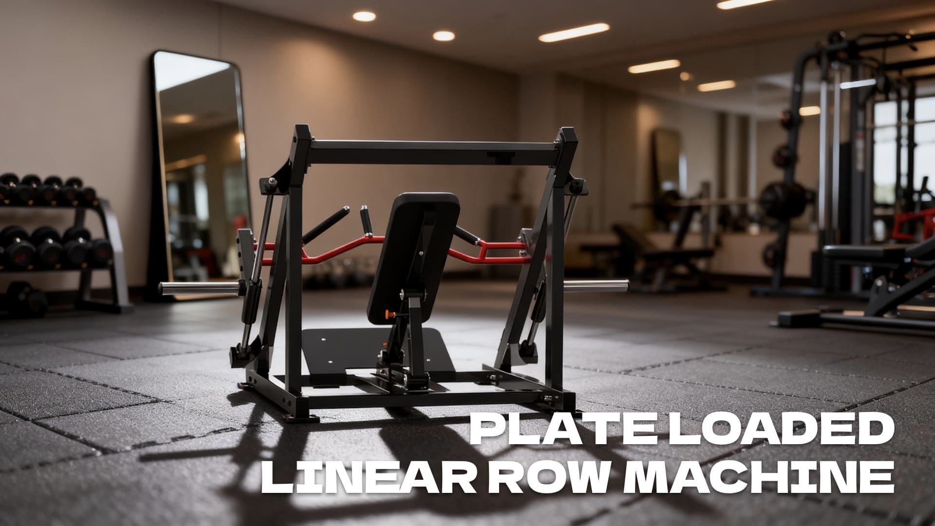 Plate loaded linear row machine