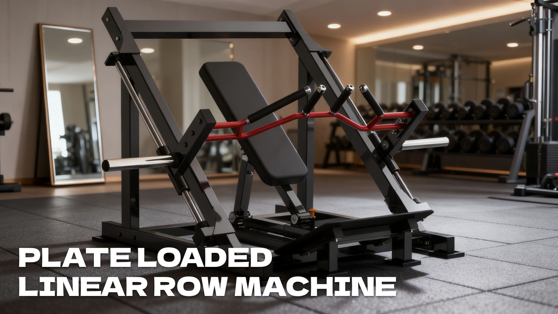 Plate loaded linear row machine