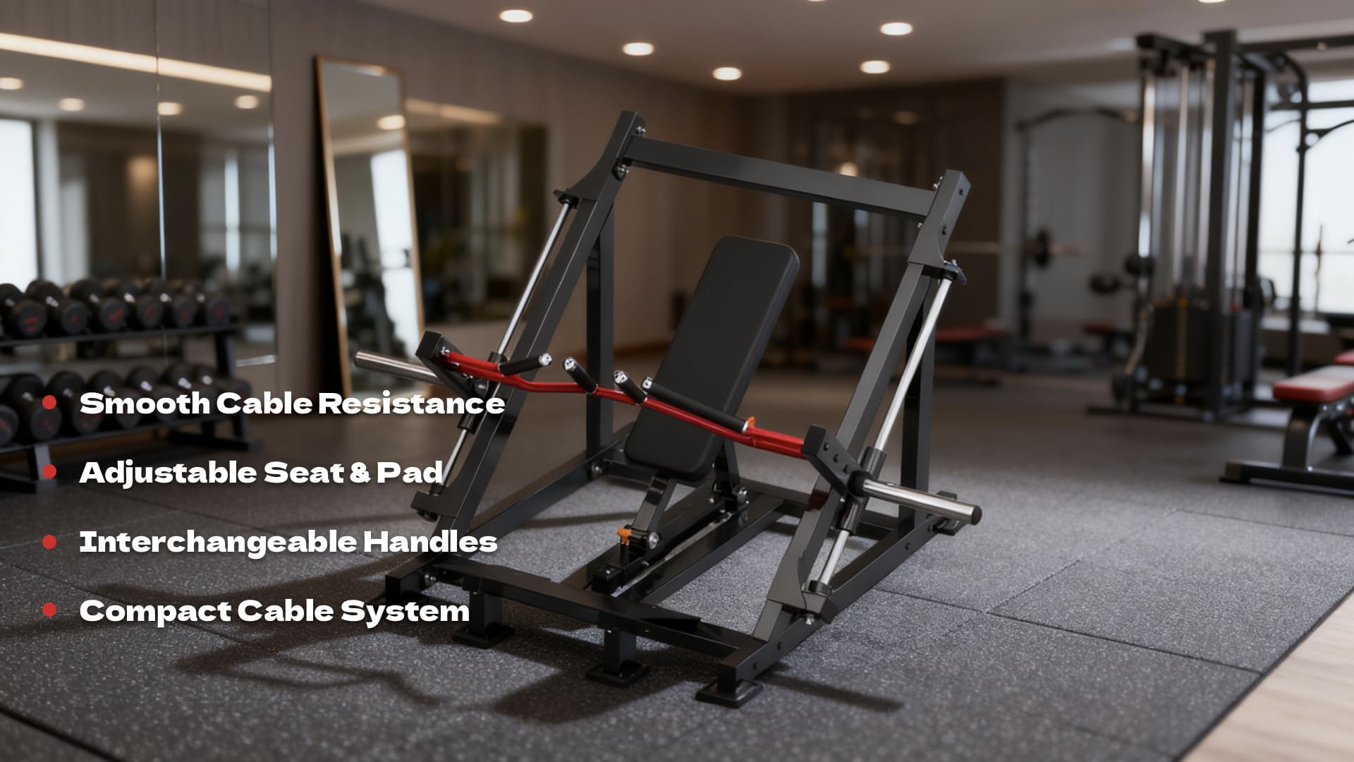 Plate loaded linear row machine
