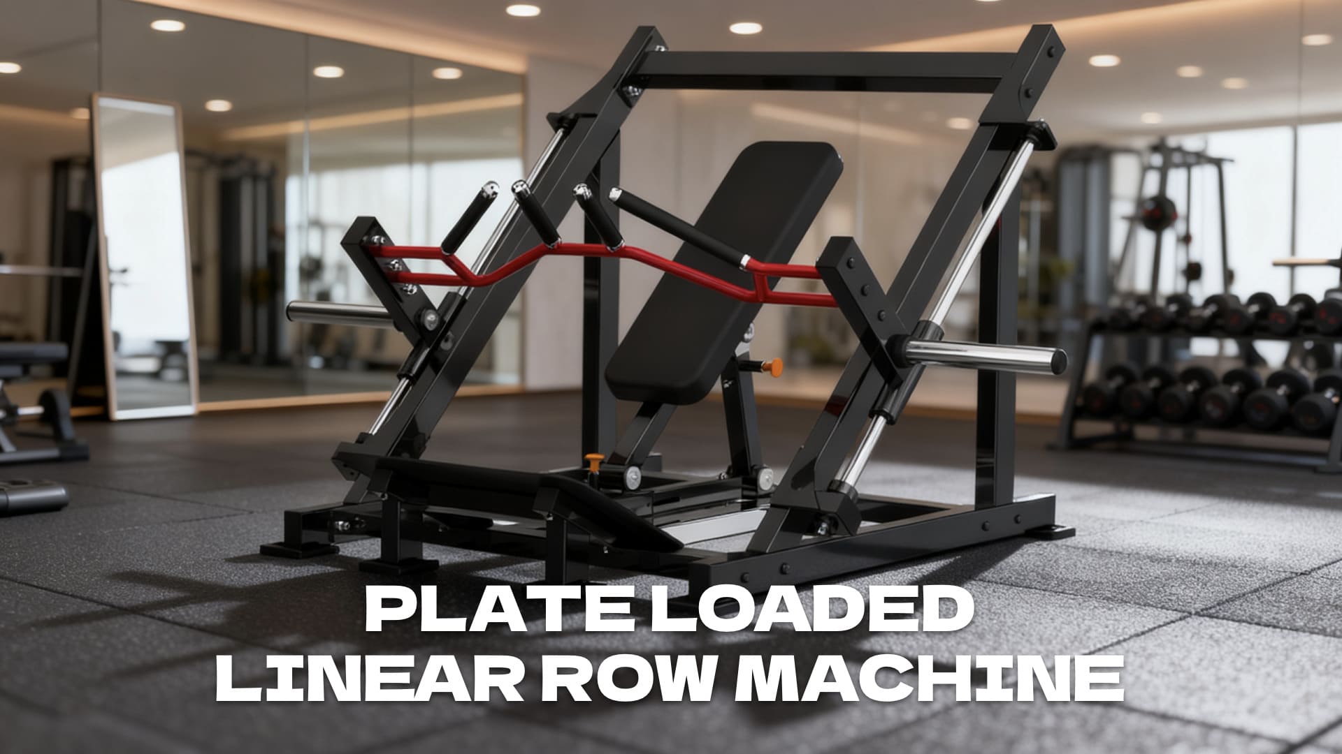 Plate loaded linear row machine